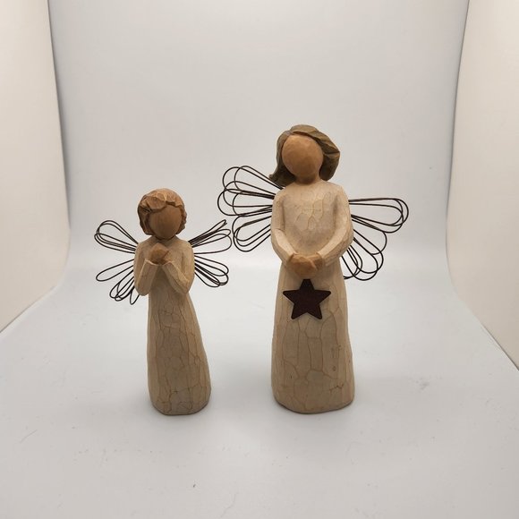 Set of 2 Willow Tree Figurines